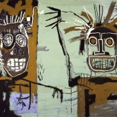 Wertical_Jean-Michel Basquiat, Untitled (Two Heads on Gold), 1982